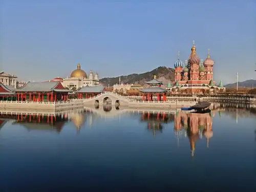 2021元旦假期横店新圆明园毅行活动风景美照