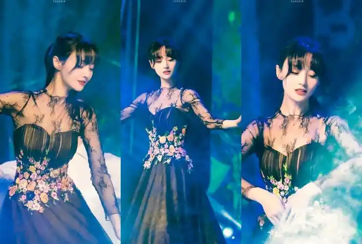 郑爽穿晚礼服跳舞,像优雅的黑天鹅,姐姐这个状态真的爱了