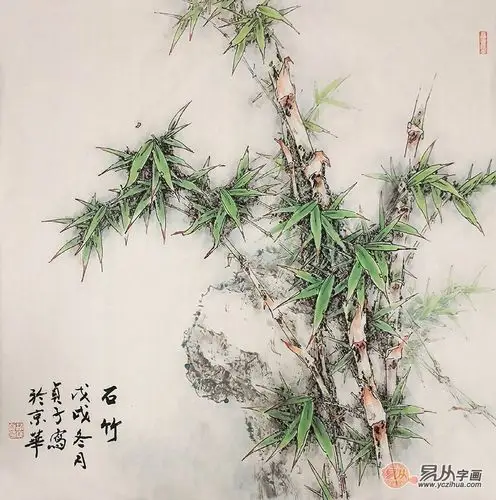 现当代画竹名家,赵俊贞工笔竹子作品欣赏