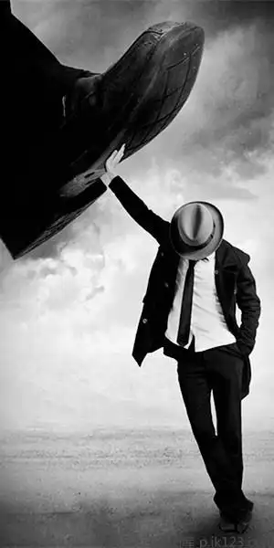 个性黑白手机背景_超酷的个性黑白色