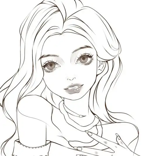 新手少女线稿练习150