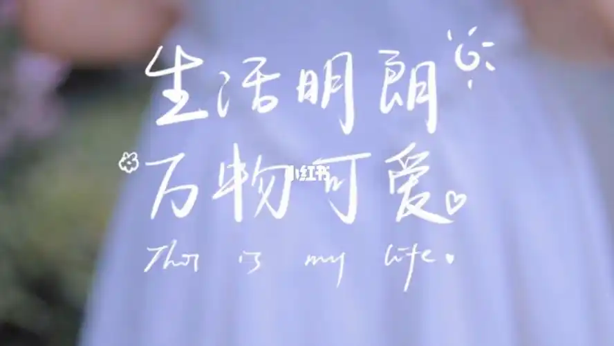 生活明朗,万物可爱