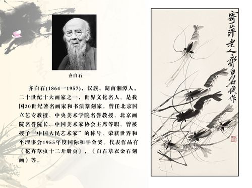 726海报印制展板写真喷绘贴纸370学校文化长廊齐白石艺术画家简介