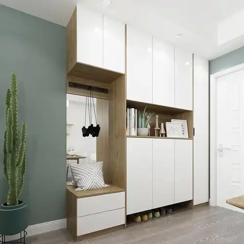 定制玄关鞋柜一体靠墙小户户型客厅进门门厅鞋柜