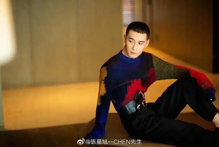 九日发的寸头帅照(竟然超越九宫格了,加工作室图.