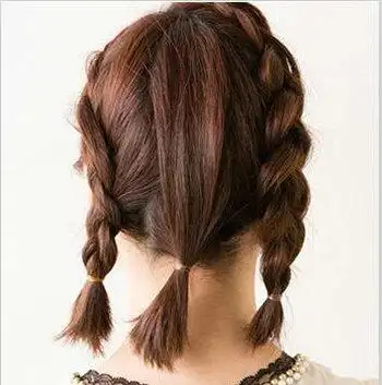 适合齐肩短发的编发 齐肩短发简单编发(3)_发型师姐