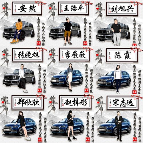 汽车姓氏头像定制图片个性签名豪车做男士女生头像设计名字可以改