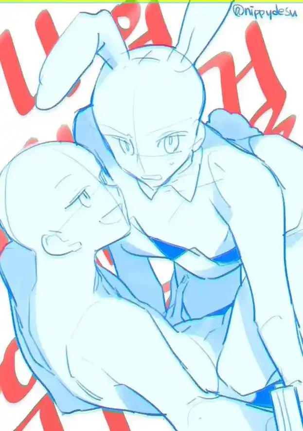 绘画素材|情侣线稿双人素材案例🎨.#画画 #板绘 #零基础 - 抖音