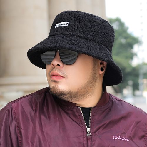 大头渔夫胖子冬季帽子男士适合圆脸毛大头羊羔帽子