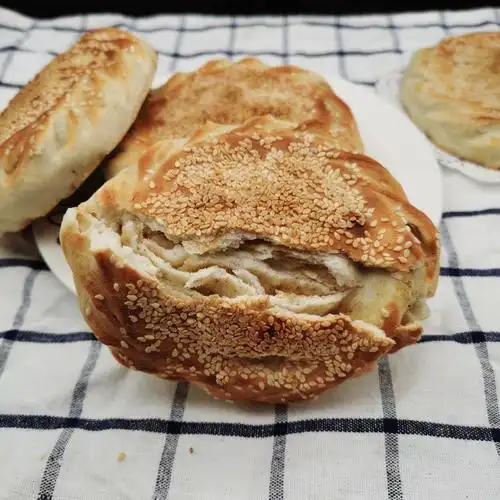 山东吊炉烧饼木炭手工蜂蜜烧饼牛舌饼椒盐酥脆零食手工烧饼 曹县特色