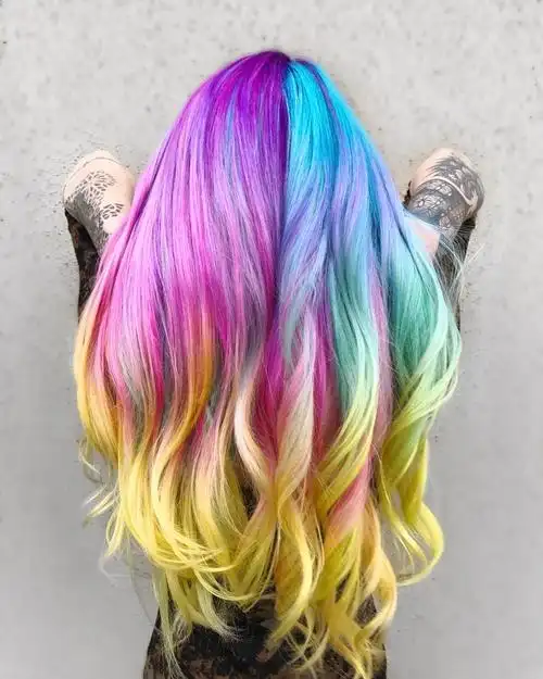 爆红 ig 七彩大理石发色让你亮翻整个夏季!