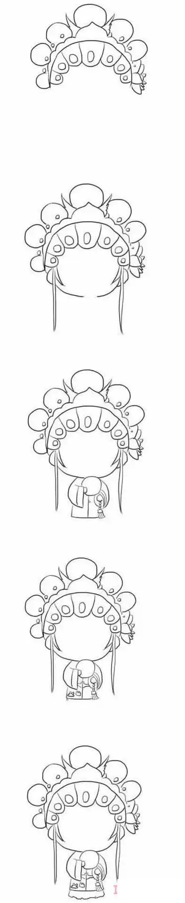 卡通京剧人物怎么画好看带步骤图京剧简笔画图片京剧脸谱的简笔画图片