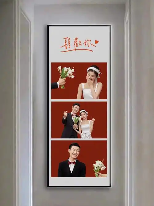 超适合制成相框的婚纱照风格真的非常好看