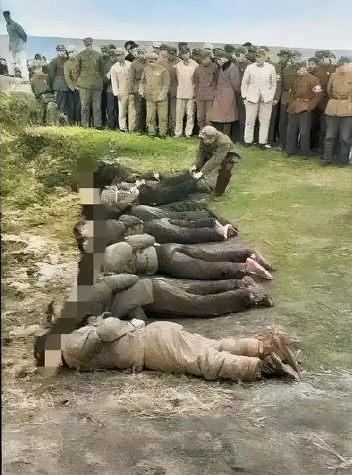 公审之后被判处死刑,被拉到荒郊野外执行枪决,枪决的现场是允许围观的