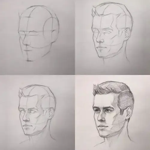 素描,结构,头像,人物