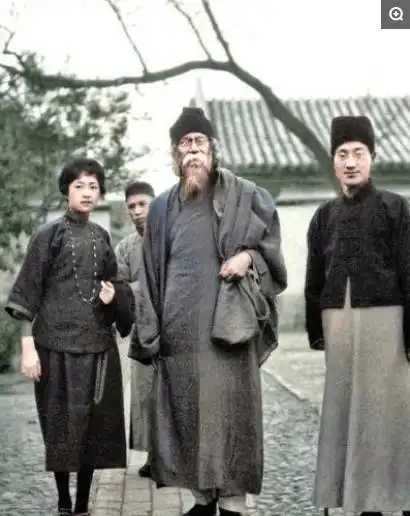 历史的瞬间一组民国时期大人物彩色老照片都是当时的风云人物