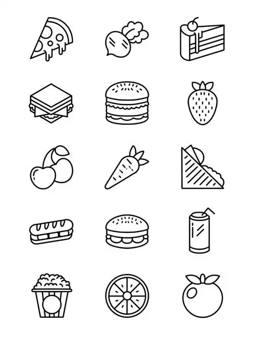 画画日记第6天小食物简笔画素材分享