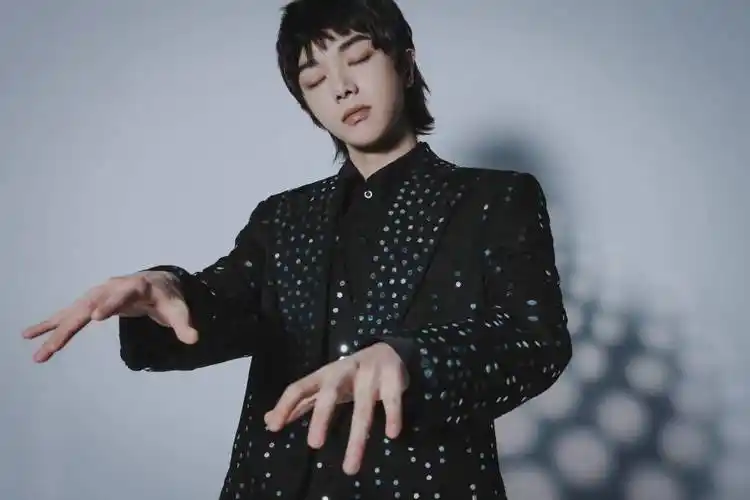 华晨宇出道九周年音乐会造型写真释出 黑衣王子高冷帅气有型_华晨宇