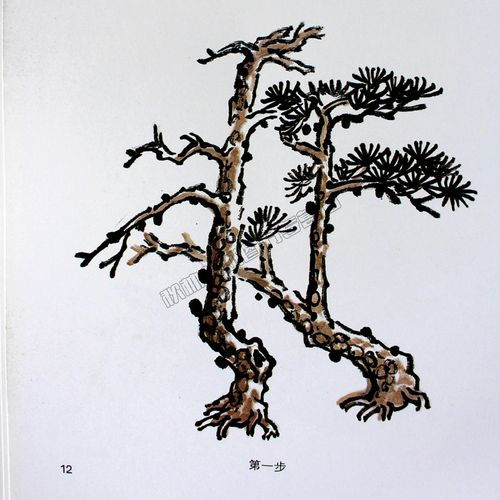 教程基础水墨画自学儿童2册画画国画写意初学绘画新