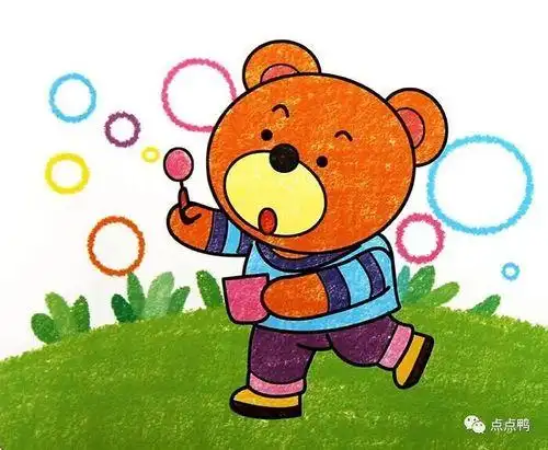 小朋友简笔画带颜色 简笔画图片大全-普车都