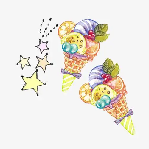 关键词 : 手绘,冰激凌,水果,卡通,装饰图案,png图片,png