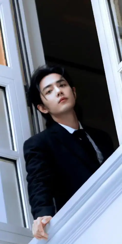 肖战黑西装十五宫格