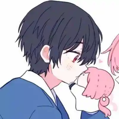 超甜一半男一半女的情头动漫头像