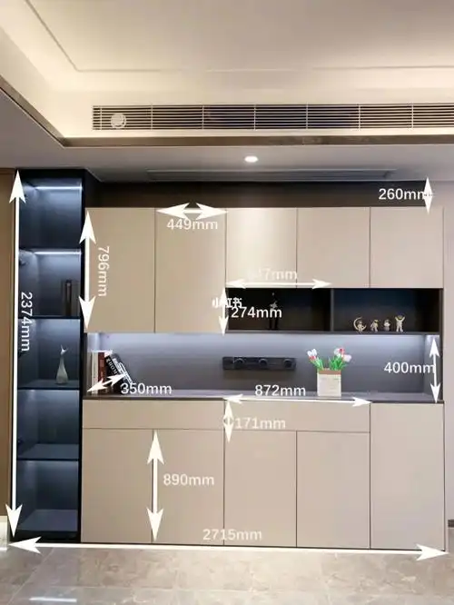 开发商送的鞋柜77定制餐边柜毫无违和感73