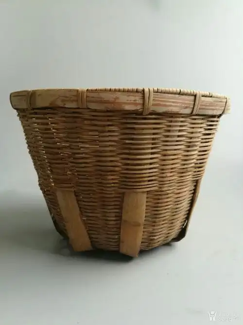 老辈子竹编篓一个民俗老物件_地摊交易_华夏收藏网