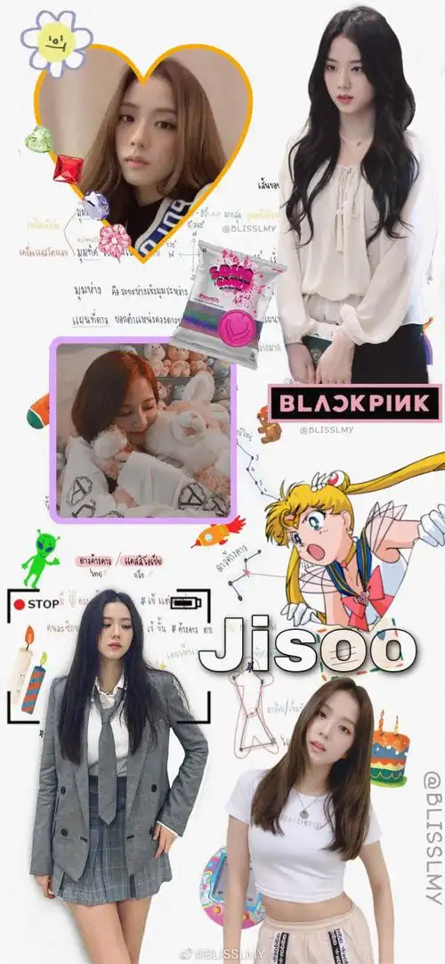 blackpink金智秀jisoo拼接壁纸