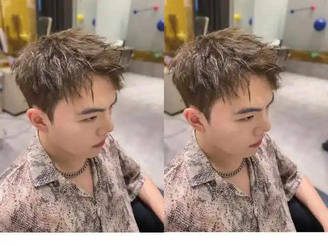 男士发型钢夹烫