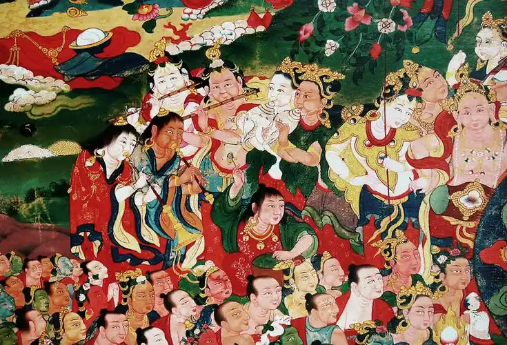 图解郎卡杰传世唐卡极乐世界