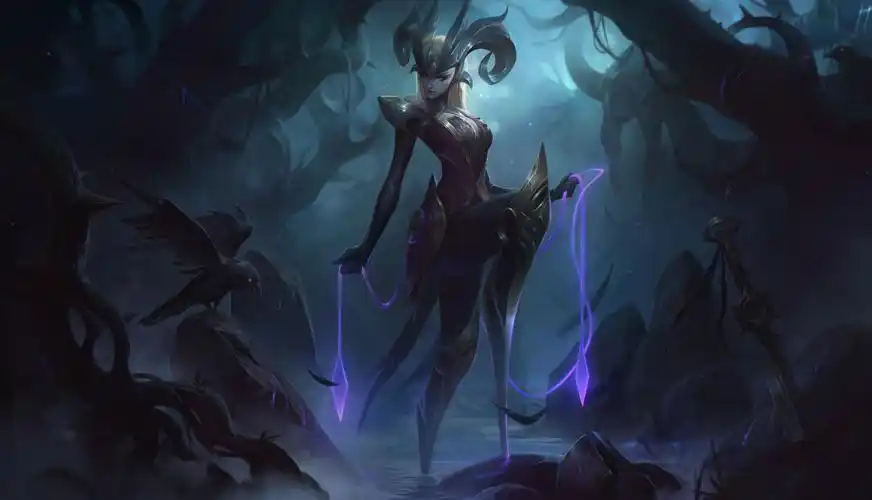 英雄都是女英雄化作女巫模样,像同系列的至尊魔女莫甘娜,魔女丽桑卓