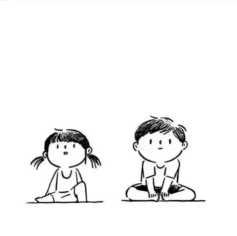 姐弟简笔画头像