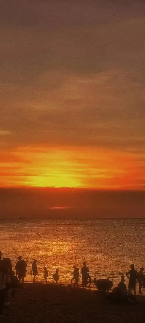 夕阳西下##落日余晖##海边##落日