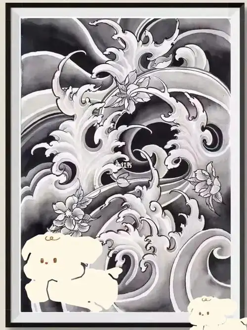 浪花纹身手稿重庆纹身分享