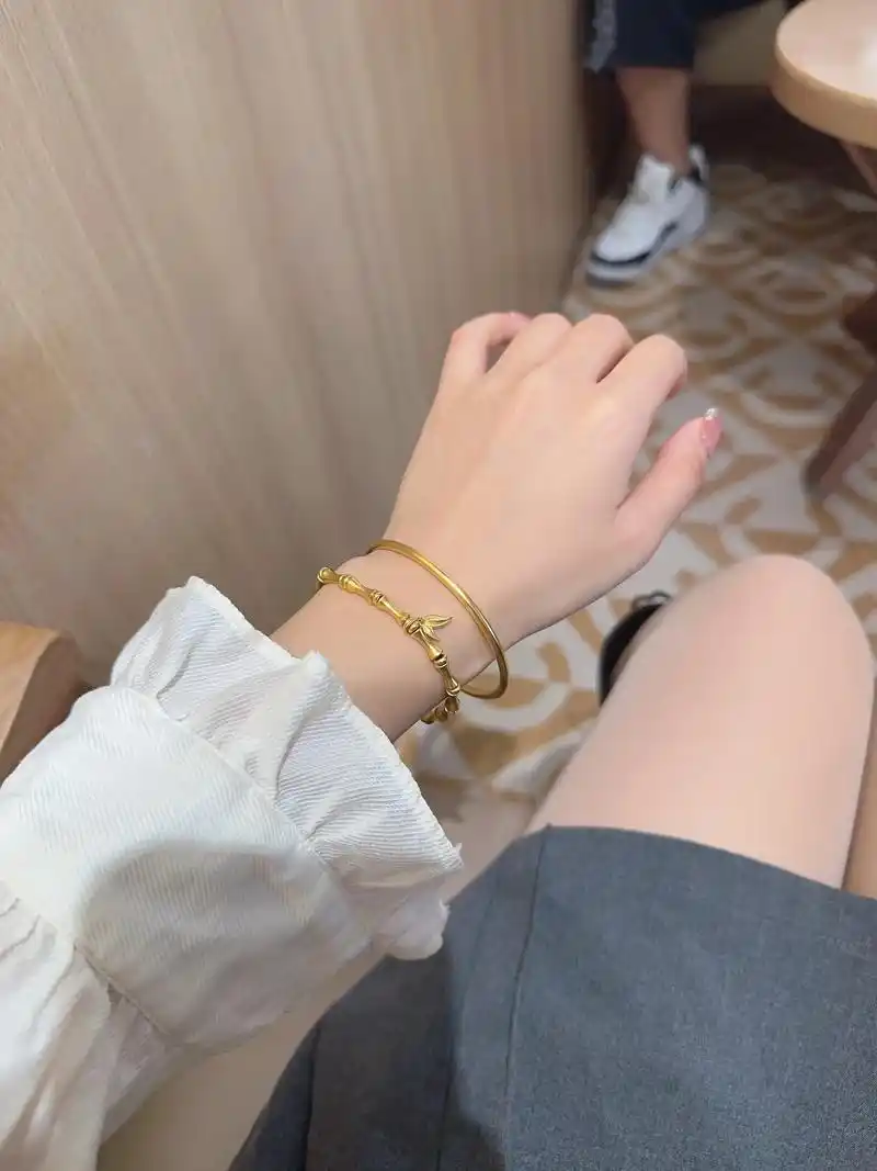 黄金手镯必须要叠戴,我终于悟了!