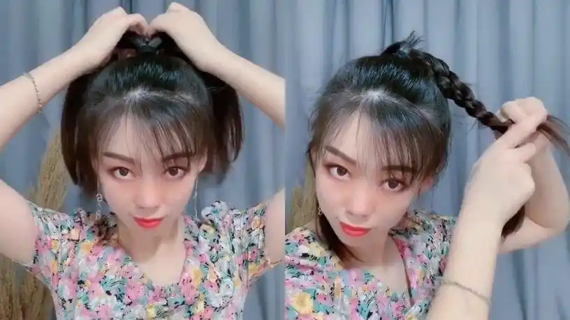 谭松韵少女感发型1:鲍勃头短发