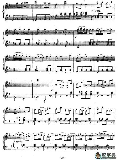 社火钢琴谱五线谱