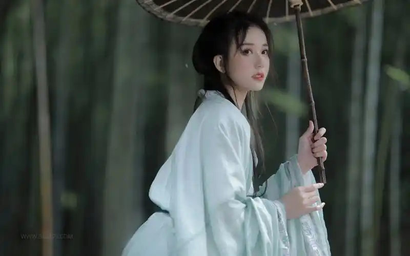 古装撑油伞的仙女-美女壁纸 - 壁纸家