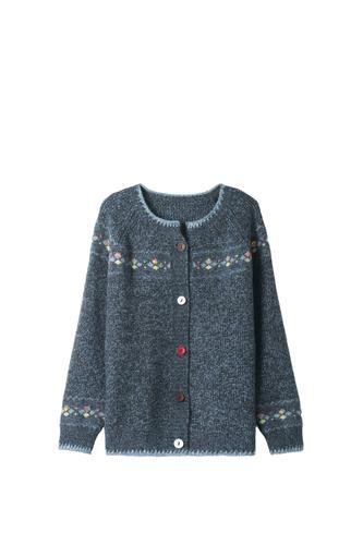 开衫 女外搭春秋短款 提花时尚 洋气妈妈毛衣外套 - 女装/女士精品