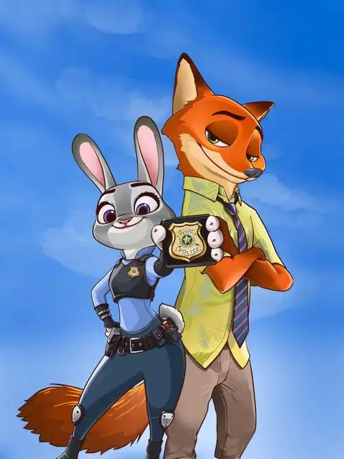 用procreate画朱迪和尼克