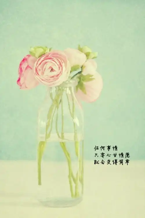 任何事情只要心甘情愿就会变得简单