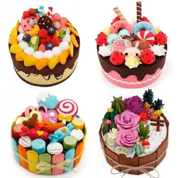 不织布手工diy免剪材料包布艺生日蛋糕巧克力糖果收纳盒学生作业