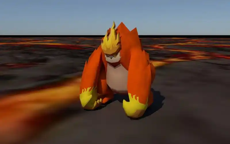 赛尔号-烈焰猩猩3d制作_哔哩哔哩_bilibili