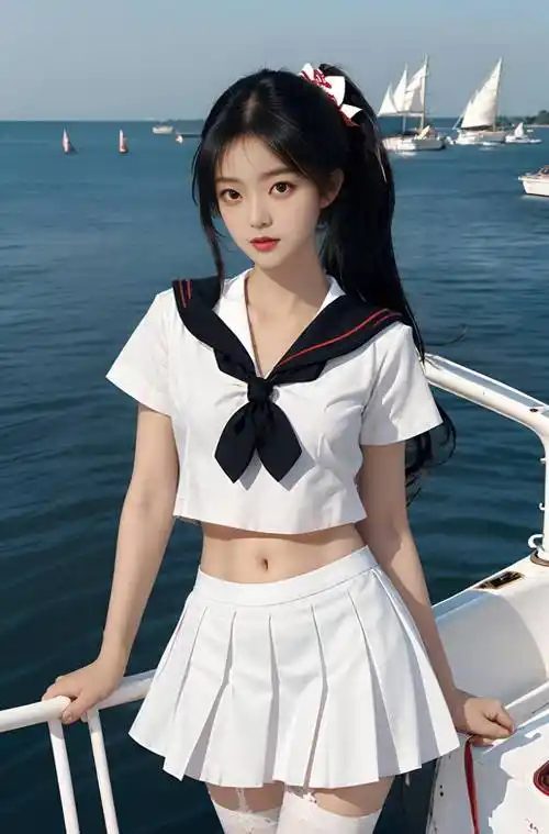 身穿白色jk水手服,美女小姐姐完美的身材和外貌让人心动不已_外表