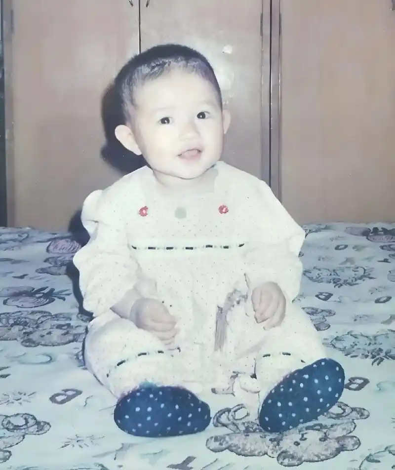 闺女小时候的照片 - 抖音