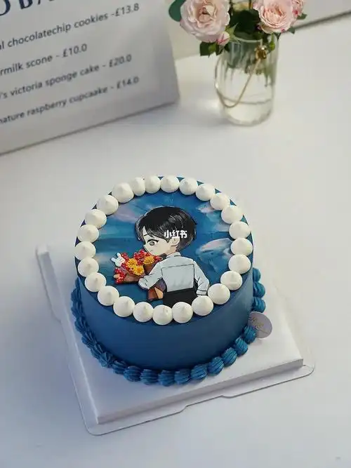 柳州蛋糕肖战手绘蛋糕肖战