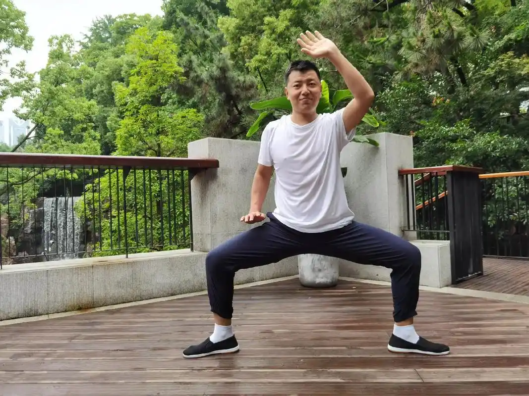 少林内劲一指禅,一字桩上海行