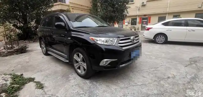 出13年11月汉兰达运动版黑色五座13万公里车头盖4s